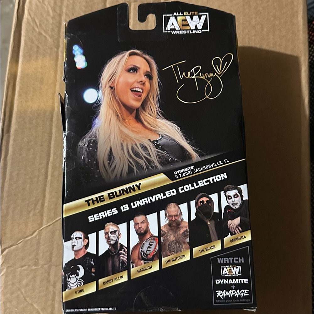 JAZWARES, AEW The Bunny, Unrivaled Series 13 Action Figure Toy & Collectible - Picture 2 of 8